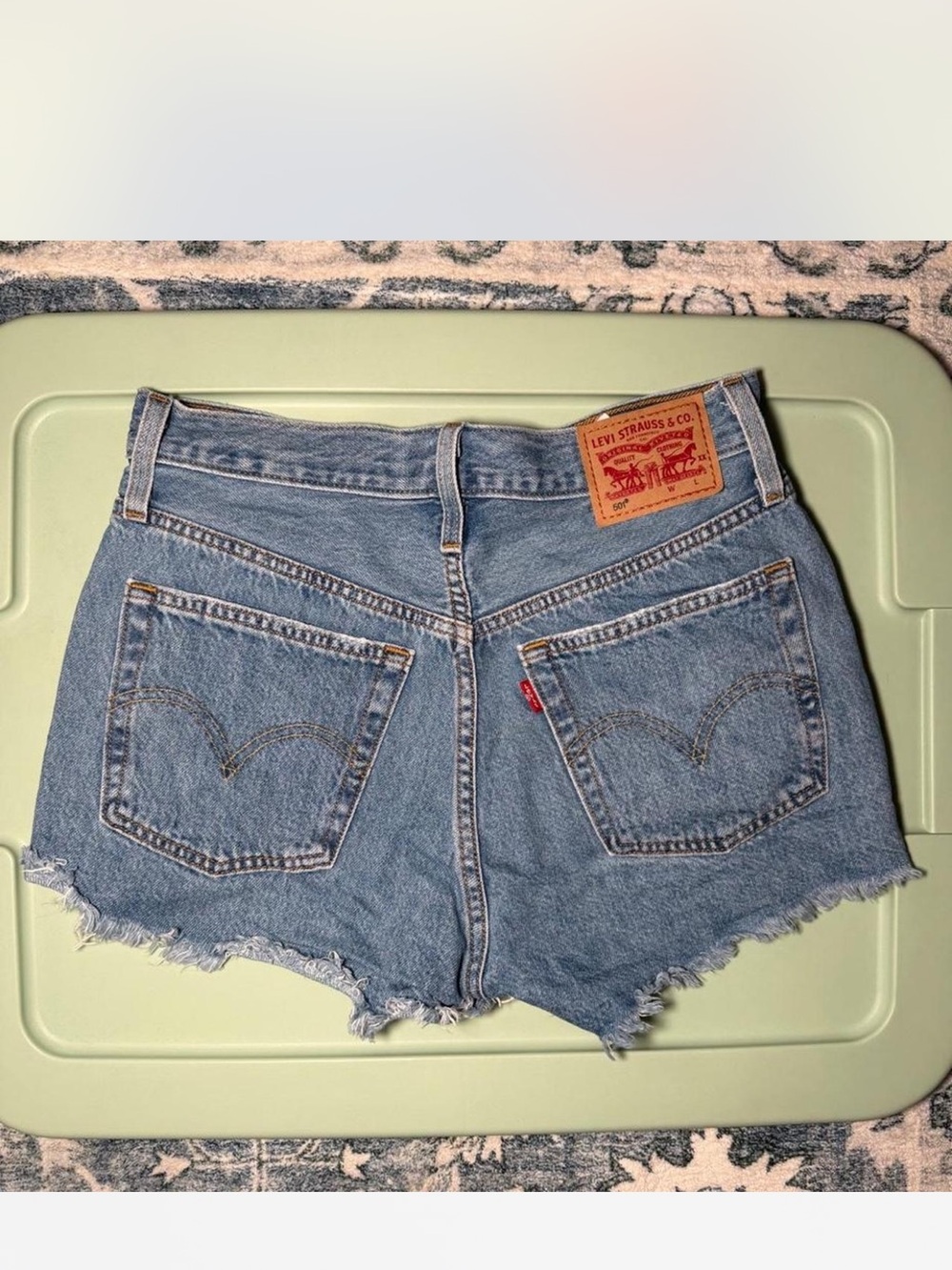 Levi's 501 Blue Denim Cutoff Women's Shorts